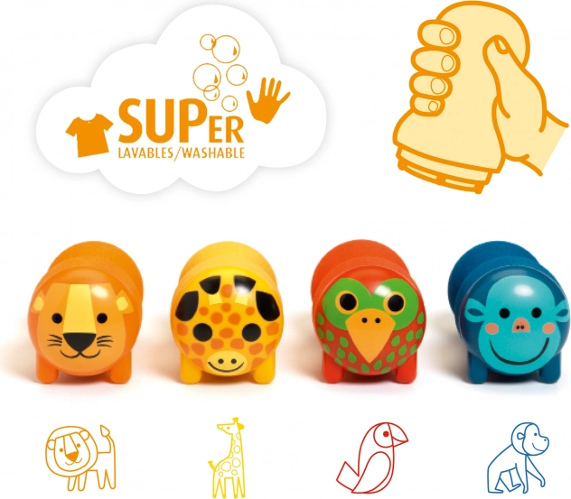 Stamps for the Youngest Safari by DJECO