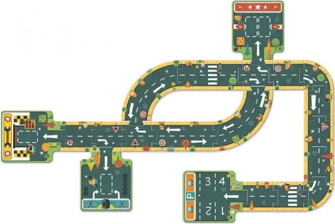 Djeco Roadway Floor Puzzle