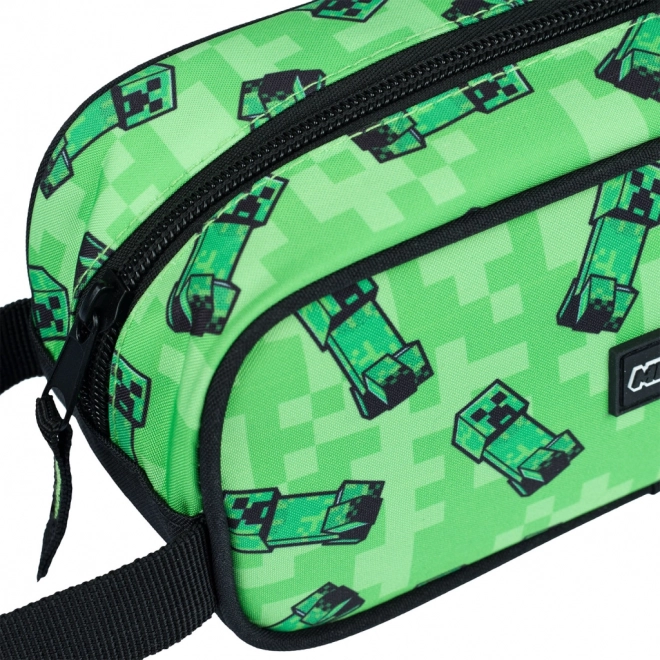 Minecraft 2 Piece Creeper Set: Pencil Case and Pouch