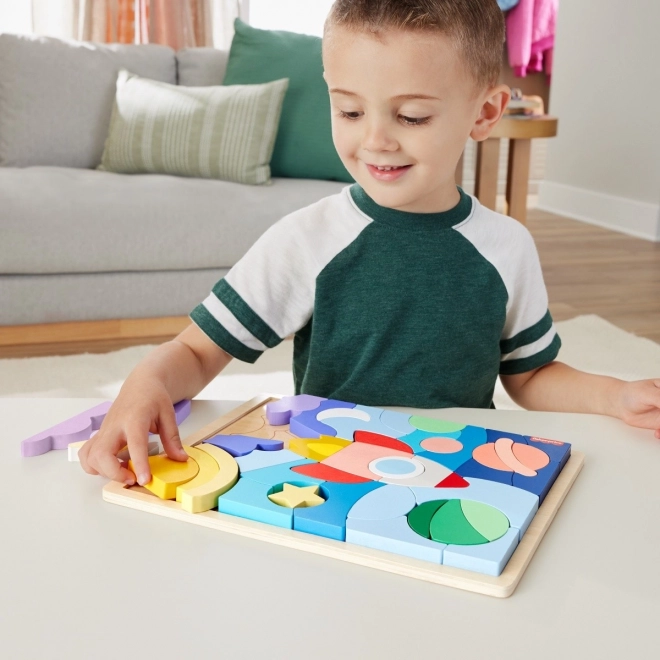 Wooden Space Puzzle Toy by Fisher-Price