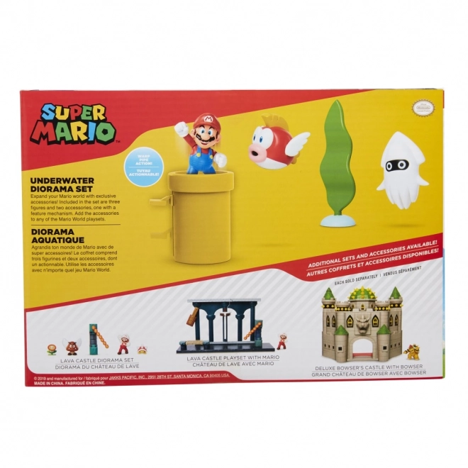 Set di figurine Super Mario Diorama 6 cm