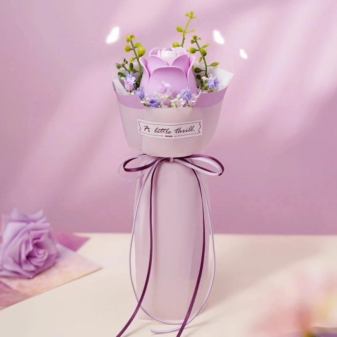 3D Puzzle Purple Rose