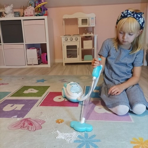 Toy Vacuum Cleaner with Suction Function, Sound and Light