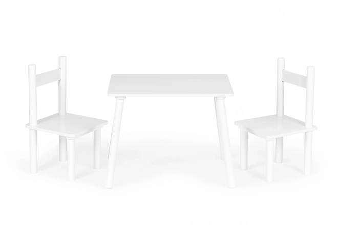 Children's wooden table and chairs set