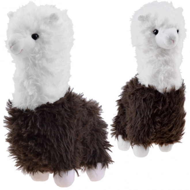 Fluffy Alpaca Stuffed Toy – brown