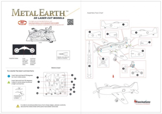 Metal Earth 3D Puzzle Mustang P-51