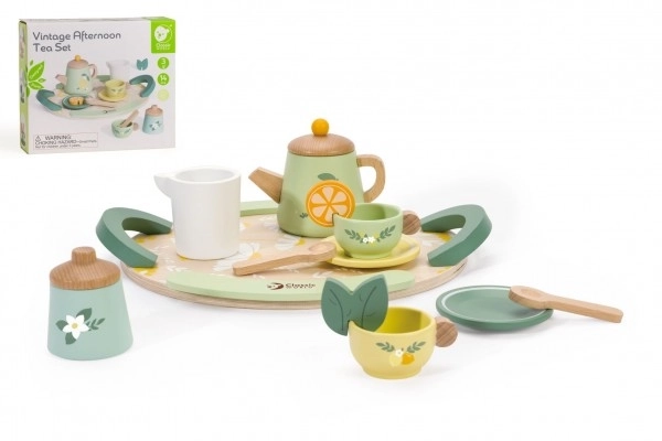 Wooden Tea Set 14 Pieces