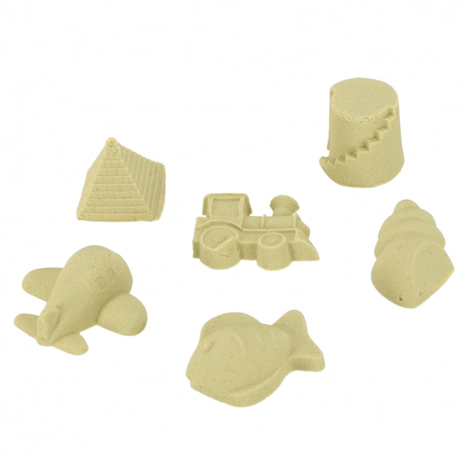 Kinetic Sand Set with Molds and Sandbox – beige