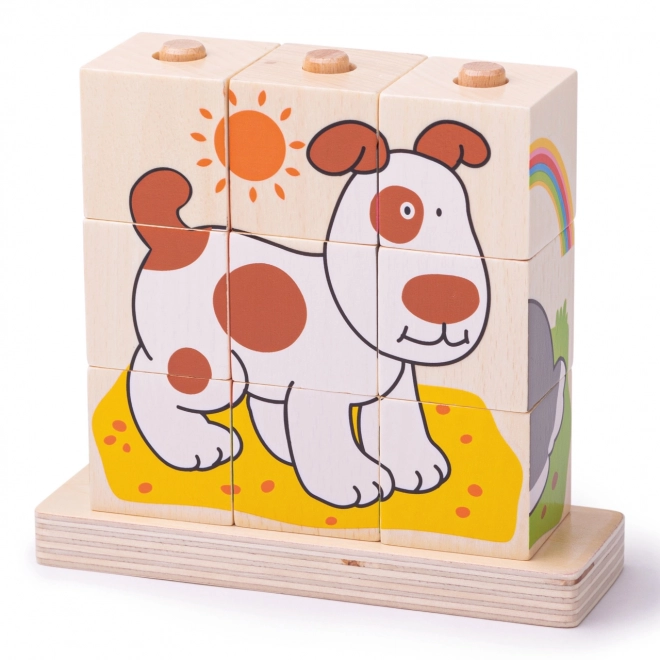 Stacking Animal Blocks for Babies