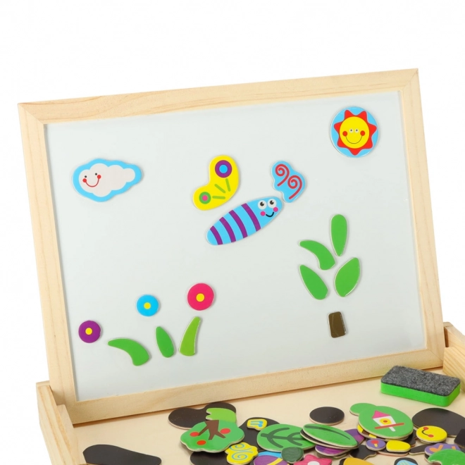 Multifunctional Magnetic Chalkboard Set for Kids