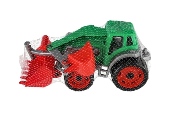 Tractor With Loader And Backhoe Set