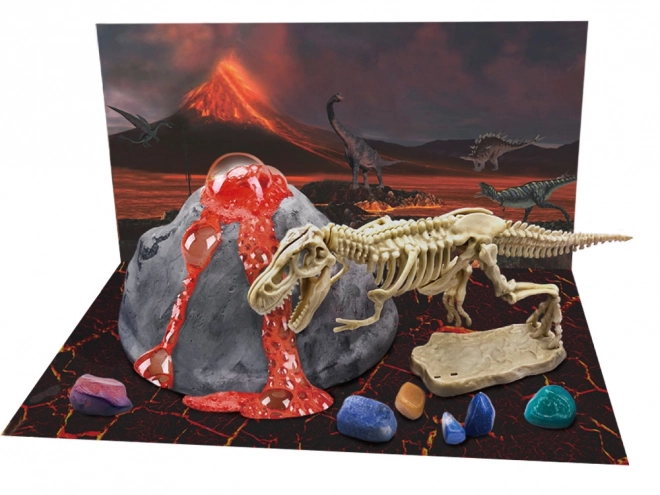 Volcano and Dinosaur Excavation Educational Kit