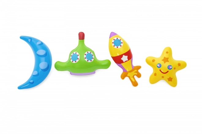 Three matching inflatable rings