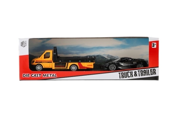 Tow Truck with Pull-Back Car