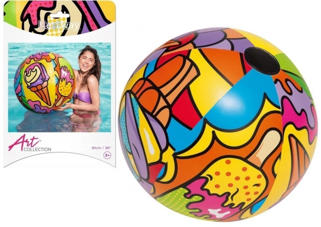 Inflatable Beach Ball Multicolor 91 cm