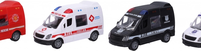 Reddingsauto met vliegwiel 12 cm
