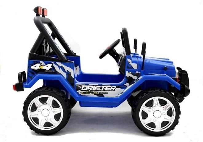 Battery Operated Blue Ride-On Car