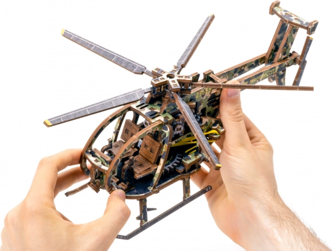 Wooden Mechanical Helicopter Puzzle Limited Edition