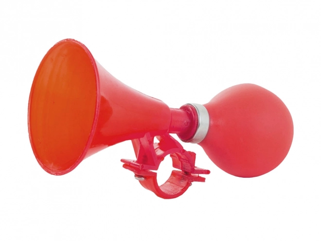 Rotes Fahrradrohr mit Glühbirne