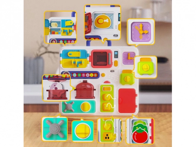 Montessori Sound and Light Activity Board Kitchen