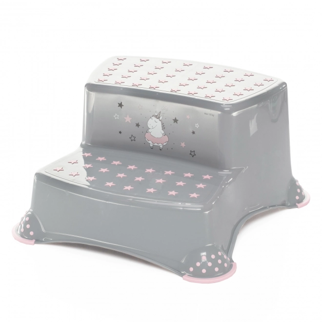 Step Stool for Sink/WC with Unicorn Design