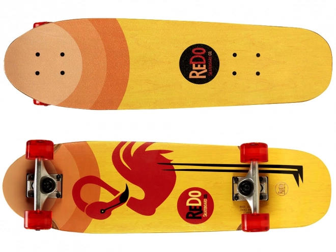 Wooden Skateboard ReDo Flaming