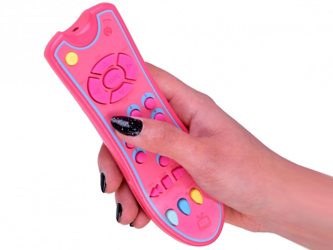 Interactive TV Remote Control Toy for Kids – Pink