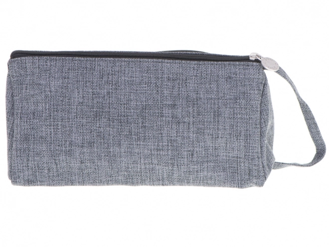 Double Compartment Pen Case in Gray