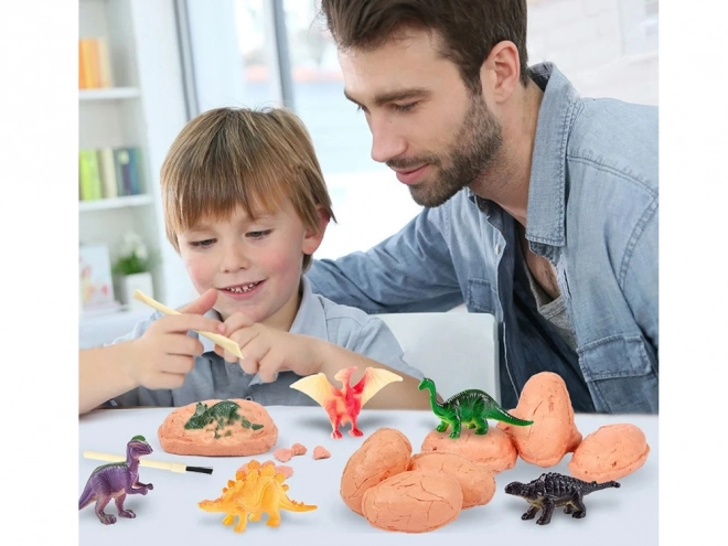 Archaeology Dinosaur Egg Set with Cards