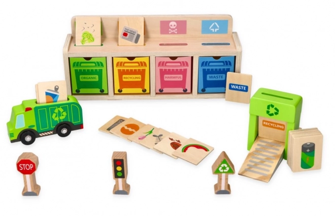 Wooden Recycling Sorting Puzzle