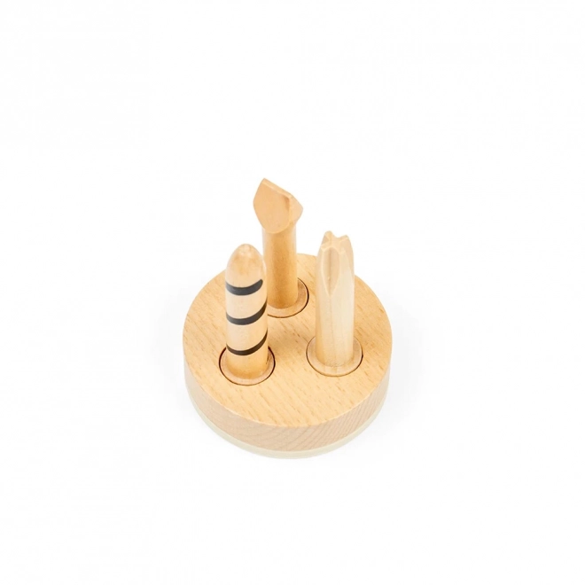 Wooden Toy Drill by Bigjigs Toys