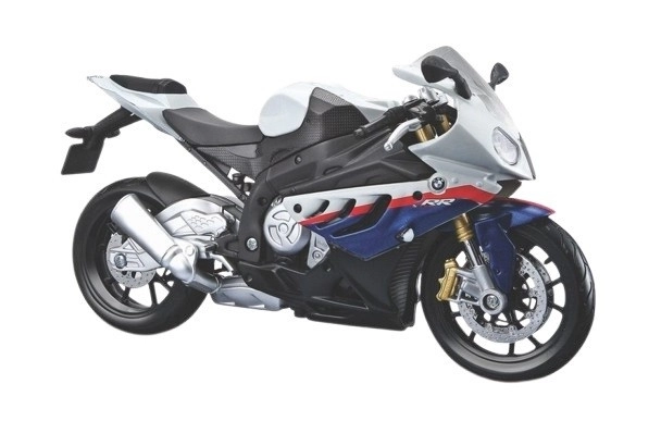 Metal model BMW S 1000 RR with stand 1:12