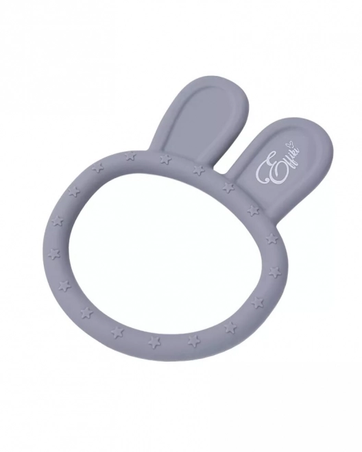 Silicone Teether Gray Bunny