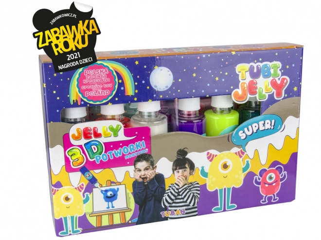 Tubi Jelly Monster Craft Set 6 Colors