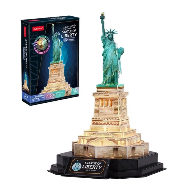 CubicFun Glowing 3D Puzzle Night Edition: Statue of Liberty