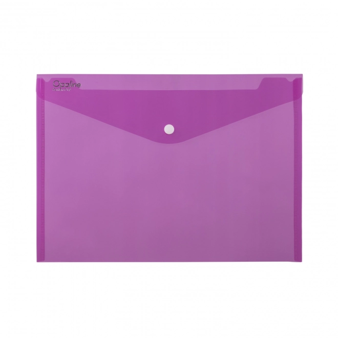 A5 Opaline Pink Envelope with Snap Closure