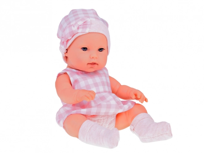 Newborn Doll with Pink Hat and Bunny Toy