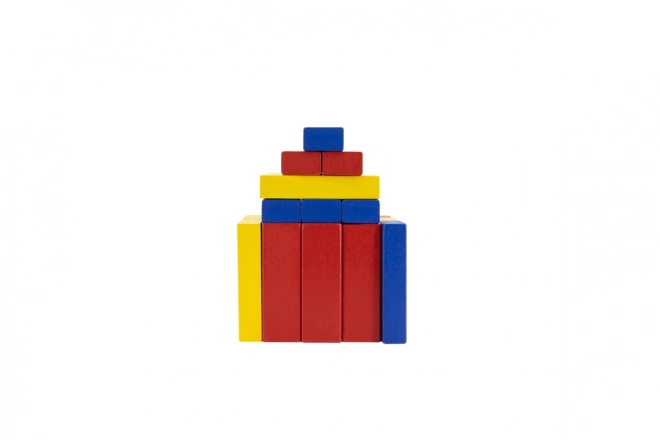 Colorful Wooden Jenga Tower