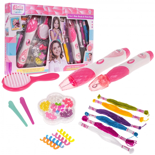 Braiding Kit with Accessories for Kids