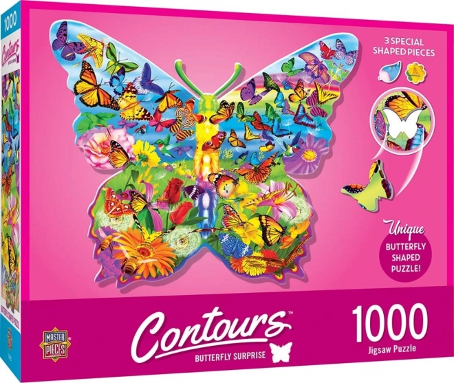 Butterfly Surprise Outline Puzzle 1000 Pieces