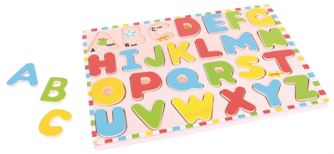 Wooden Alphabet Puzzle with Pictures