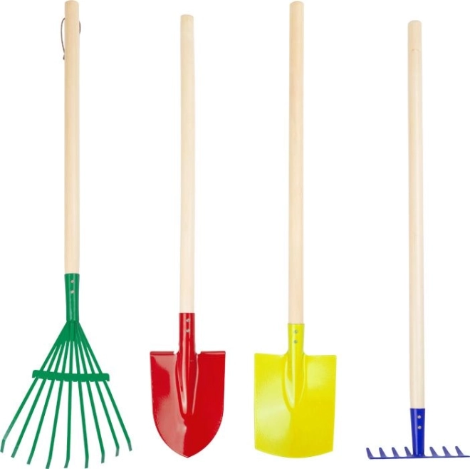 Kleurrige kindertuinset SMALL FOOT (4 stuks)