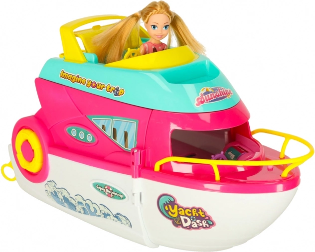Yacht Dash Doll Boat with Accessories