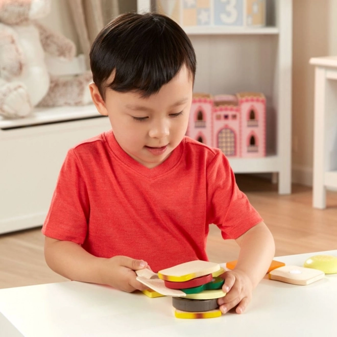 Wooden Breakfast Sandwich Set