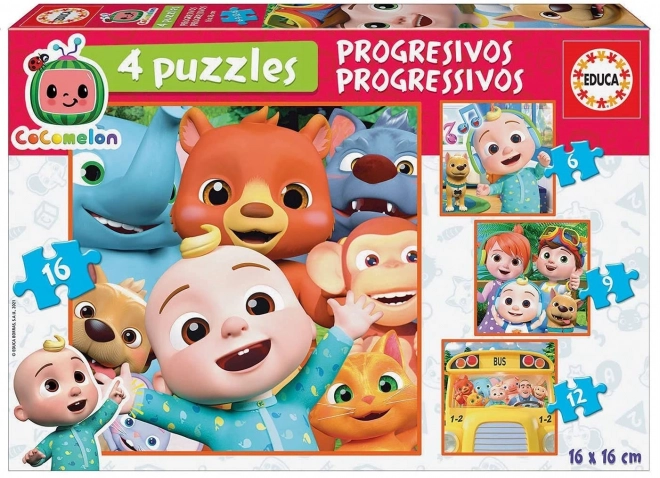 Cocomelon Progressive Puzzle Set by Educa