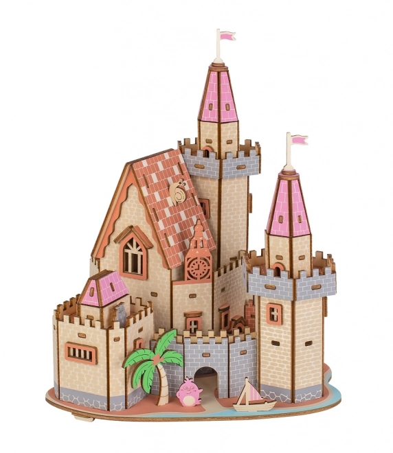 Woodcraft 3D Puzzle Castle on the Beach