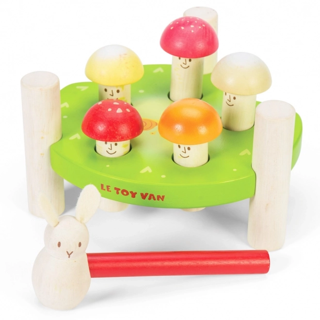 Wooden Tapping Toy Happy Mushrooms