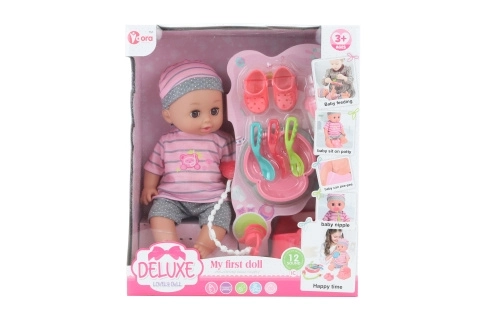 Crying Baby Doll with Sounds and Accessories