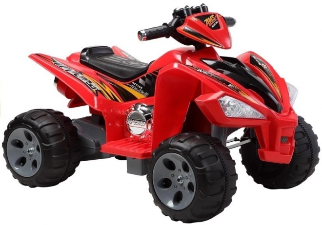 Red Battery-Powered Quad with Large Wheels