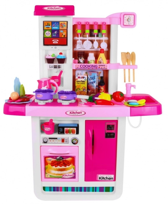 Large Interactive Children's Kitchen Set with Audio Panel